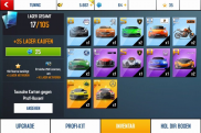 Asphalt 8 Inventar