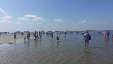 Bensersiel Strand bei Flut