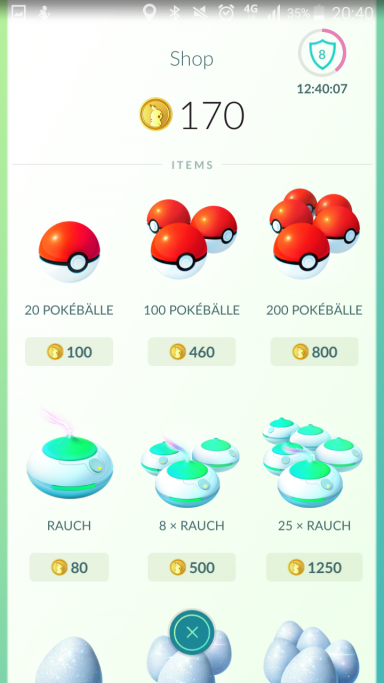8 Pokemon Münzen abholen