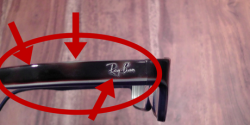 Ray Ban abgeblättertes Kunststoff