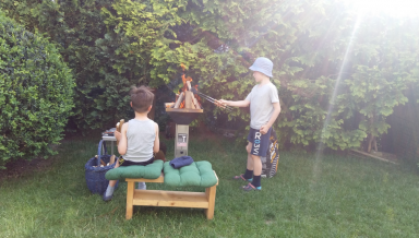 Vatertag Kinder am Grill