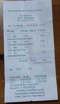 Bensersiel Strand Eintritt